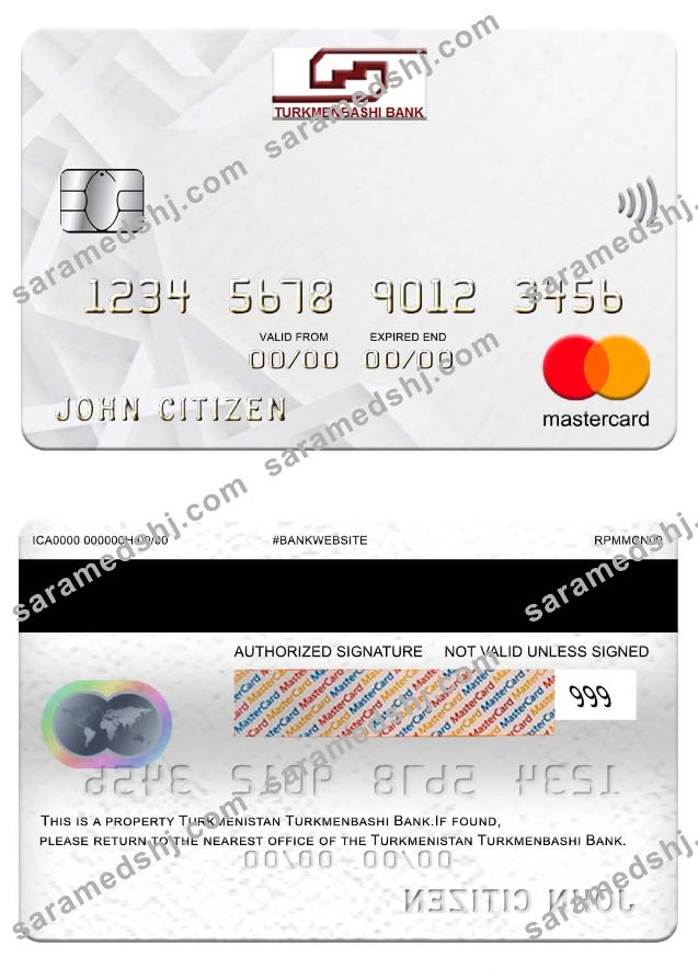 Turkmenistan Turkmenbashi Bank mastercard